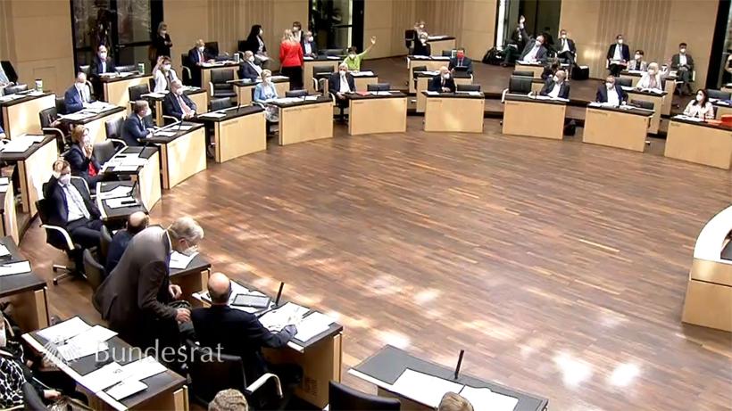 Abstimmung über Ganztagsförderung im Bundesrat am 25. Juni 2021 (Foto: BR-Livestream)