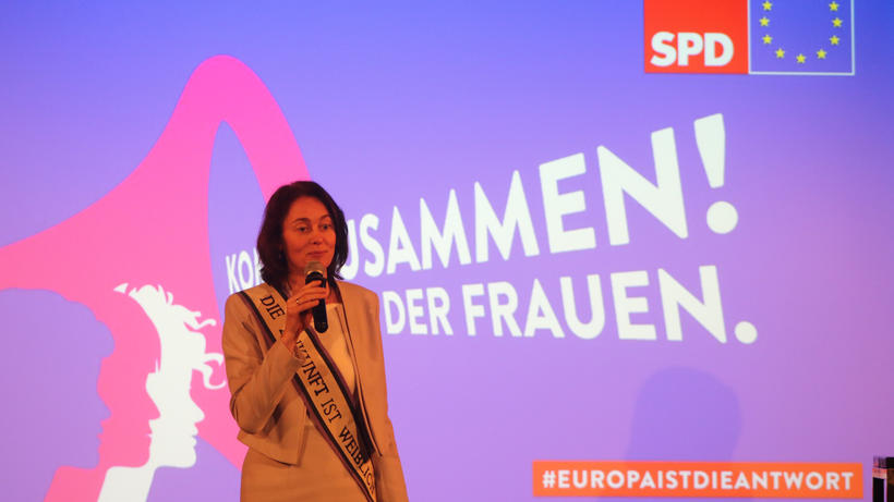 Bundesjustizministerin Katarina Barley bei der SPD-Veranstaltung anlässlich des Weltfrauentages. - Bild: zwd