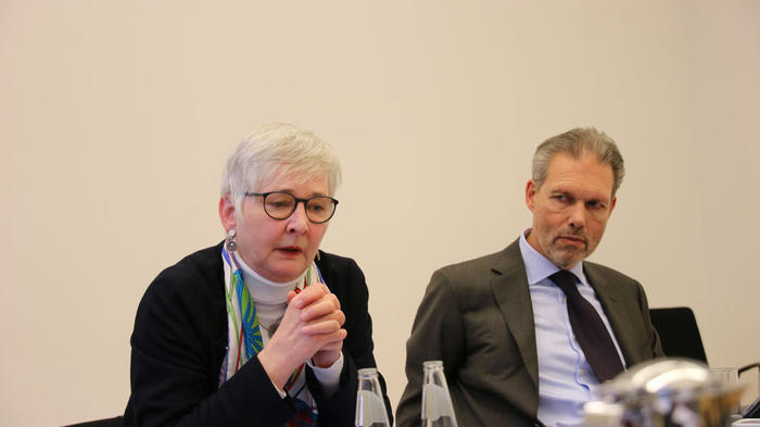 Die neu gew&auml;hlte Vorsitzende des Wissenschaftsrates, Prof. Dororthea Wagner, und ihr Generalsekret&auml;r Thomas May